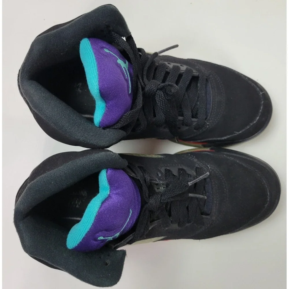 Nike Air Jordan 5 Retro Top 3 Black Red cz2989-001 5.5Y‎
